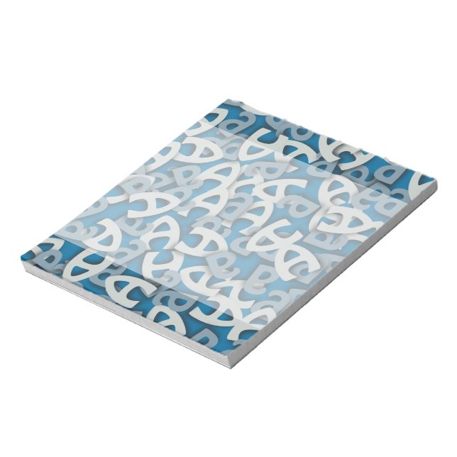 Brev A Blue Anteckningsblock (Roterad)