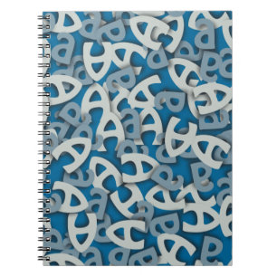 Brev A Blue Anteckningsbok Med Spiral