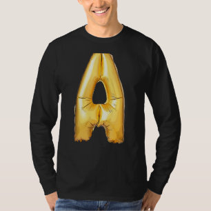 Brev A Capital Alphabet Camouflage Initial 1 T Shirt