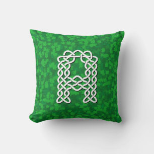 Brev A Celtic Knot Alphabet Kudde