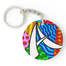 Brev A, färgade doodlar