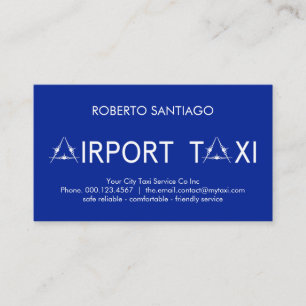 Brev-A Flygplats Taxi Visitkort