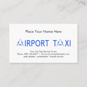 Brev-A Flygplats Taxi Visitkort