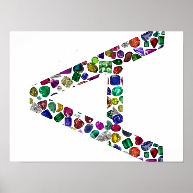 BREV-A, gjord med Gemstones Poster (Framsidan)
