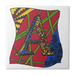 Brev ’A’ Kakelplatta