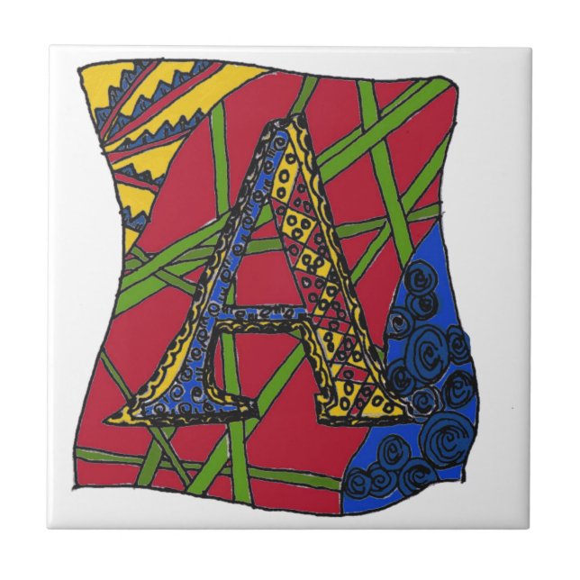 Brev ’A’ Kakelplatta (Framsidan)