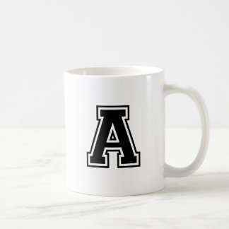 Brev A, kollegiera Alphabet Kaffemugg