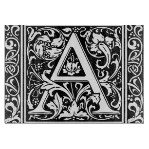 Brev A Medieval Monogram Art nouveau