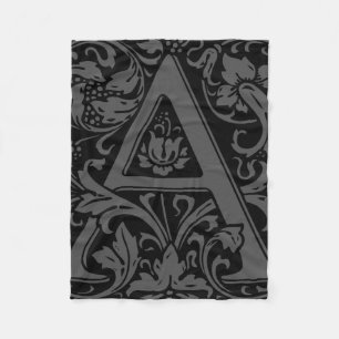 Brev A Medieval Monogram Art nouveau Fleecefilt