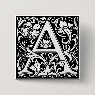 Brev A Medieval Monogram Art nouveau Knapp