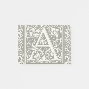 Brev A Medieval Monogram Art nouveau Post-it Block