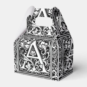 Brev A Medieval Monogram Art nouveau Presentaskar