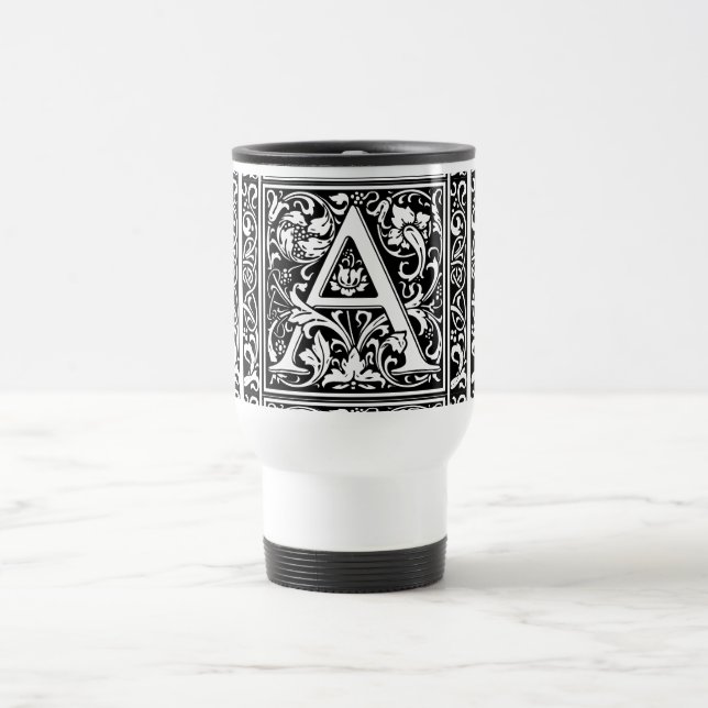 Brev A Medieval Monogram Art nouveau Resemugg (Center)