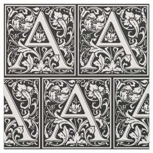 Brev A Medieval Monogram Art nouveau Tyg
