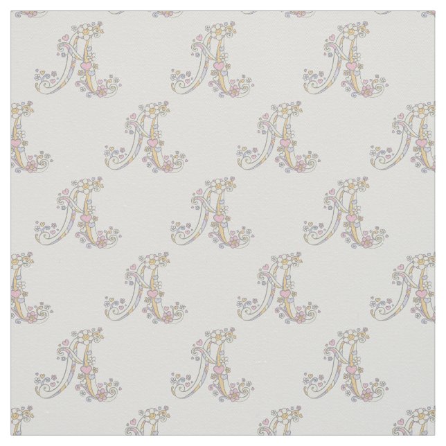 Brev A monogram dekorativ anpassningsbar Tyg (Prov)