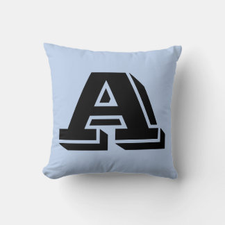 BREV A MONOGRAM PILLOW KUDDE