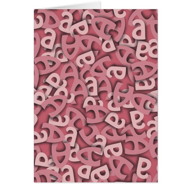 BREV A ROSA HÄLSNINGSKORT (Framsidan)