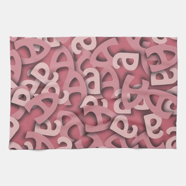BREV A ROSA KÖKSHANDDUK (Horisontell)