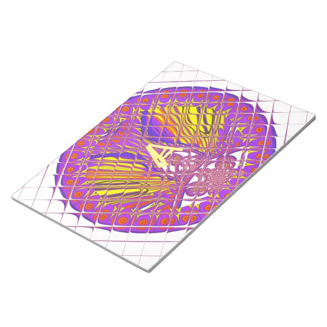 Brev A, textdesign för färgstark logotyp Anteckningsblock (Vinklad)