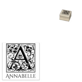 Brev A Vintage 1 Brev med Namn Stämpel