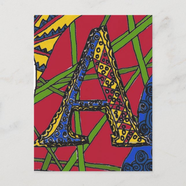 Brev ’A’ Vykort (Framsida)