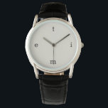 Brev Armbandsur<br><div class="desc">Brev i ord markerar timmarna 12,  3,  6 och 9 i denna minimala moderna utformning.</div>