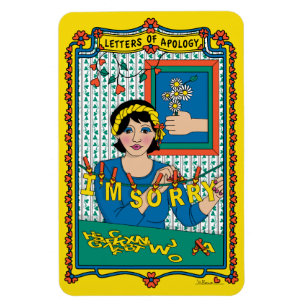 Brev av Apology_B_4x6-kylmagnet Magnet