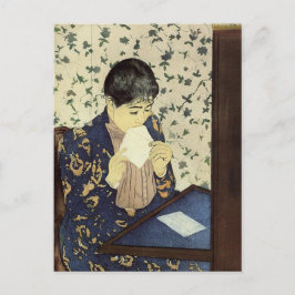 Brev av Mary Cassatt Postcard Vykort