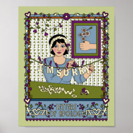 Brev av Poster av Apology_A_8x10