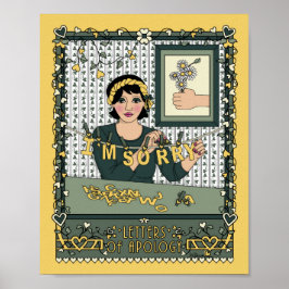 Brev av Poster av Apology_C_8x10