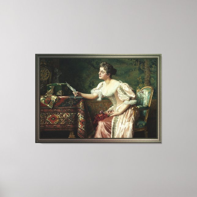 Brev av Władysław Czachórski Canvastryck (Framsida)