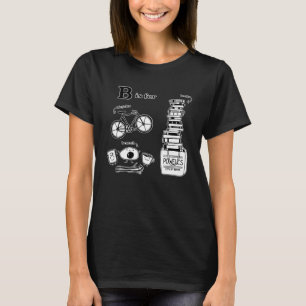 Brev B är för Bicycles Bokar och Brunch T Shirt