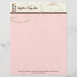 Brev B Cupkaka Business Letterhead Brevhuvud