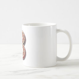 Brev ’B’-Elegant Embroized Kaffemugg