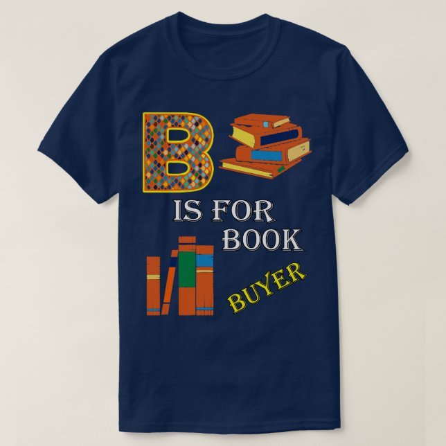 Brev B för köpare i Bok T Shirt (Design framsida)