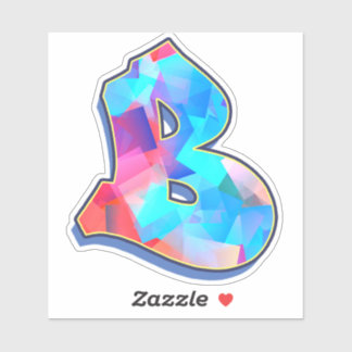 Brev B _ Graffiti Alphabet Brev Klistermärken