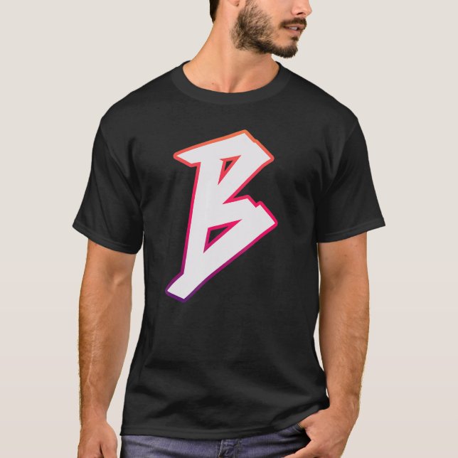 Brev B Graffiti Street Brev B Typography Alpha T Shirt (Framsida)