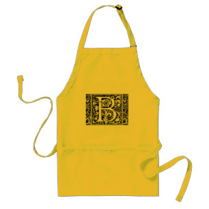 Brev B Medieval Monogram Art nouveau Förkläde