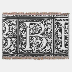 Brev B Medieval Monogram Art nouveau Mysfilt