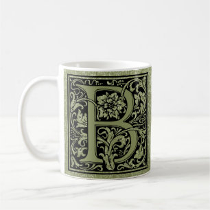 Brev B Monogram för första Brev Kaffemugg