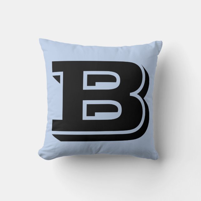 BREV B MONOGRAM PILLOW KUDDE (Framsida)