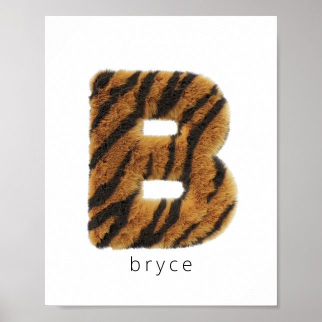 Brev B-tiger päls Poster (Framsidan)