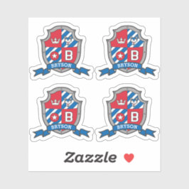 Brev B-vapenskölden för det anpassade namnet Bryso Klistermärken