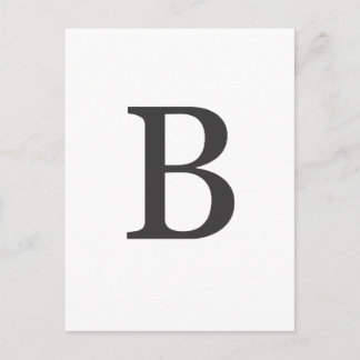 "brev B" Vykort