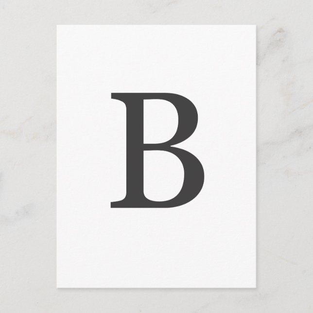 "brev B" Vykort (Framsida)