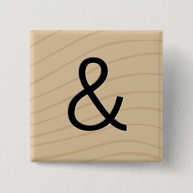 Brev belägger med tegel leken knäppas: Et-tecken Knapp (Framsida)