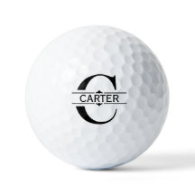 BREV C | Black ornamental Split Monogram