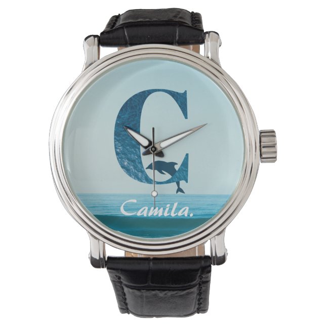 Brev C Blue Ocean Armbandsur (Framsida)