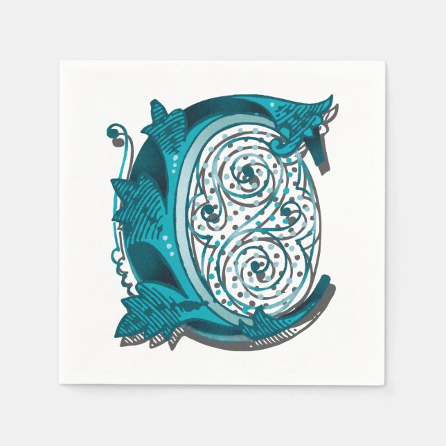 Brev ’C’-Elegant broized Pappersservett (Framsidan)