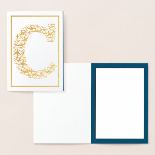 Brev C (första flygplanet Aviation) Folierat Kort